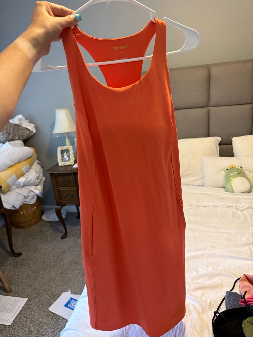 TEK GEAR Orange Racerback Active Dress